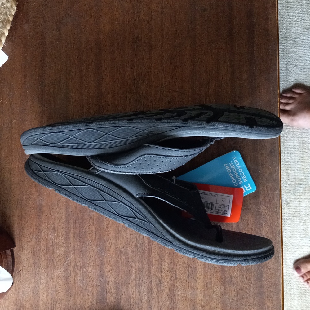 New Balance REVITALIGN RX Gray Flip Flops MENS SZ.12 - Picture 6 of 14